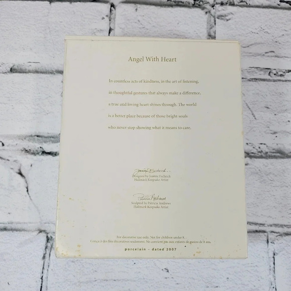 2007 Angel With Heart Hallmark Keepsake Collectors Ornament HM3 - Picture 3 of 11